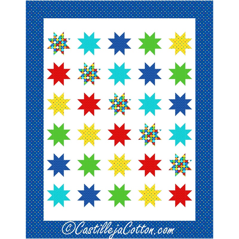Fat Stars Fun Downloadable Pattern