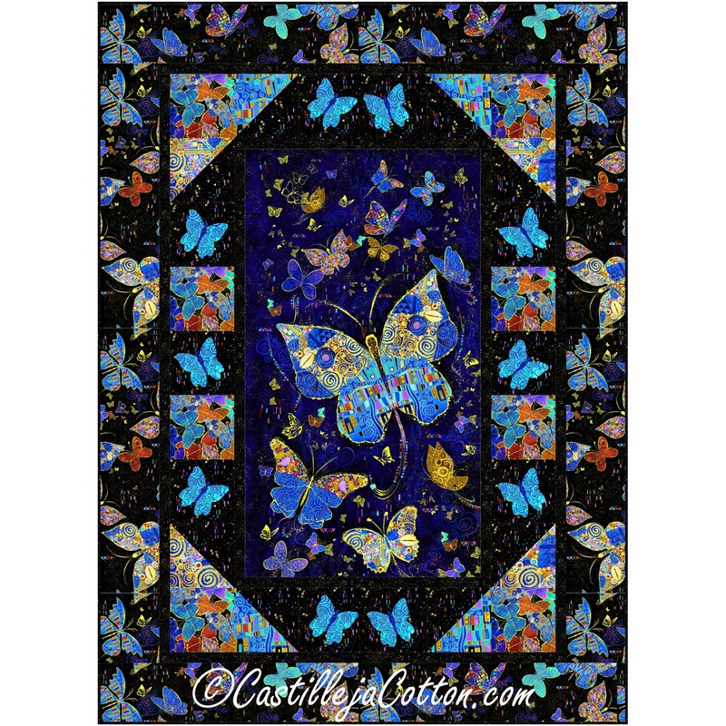 Golden Butterflies Downloadable Pattern
