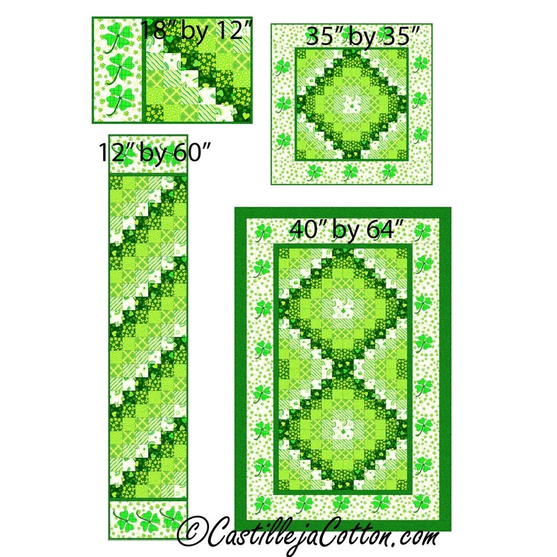 Lucky Sixes Table Set and Lap Downloadable Pattern