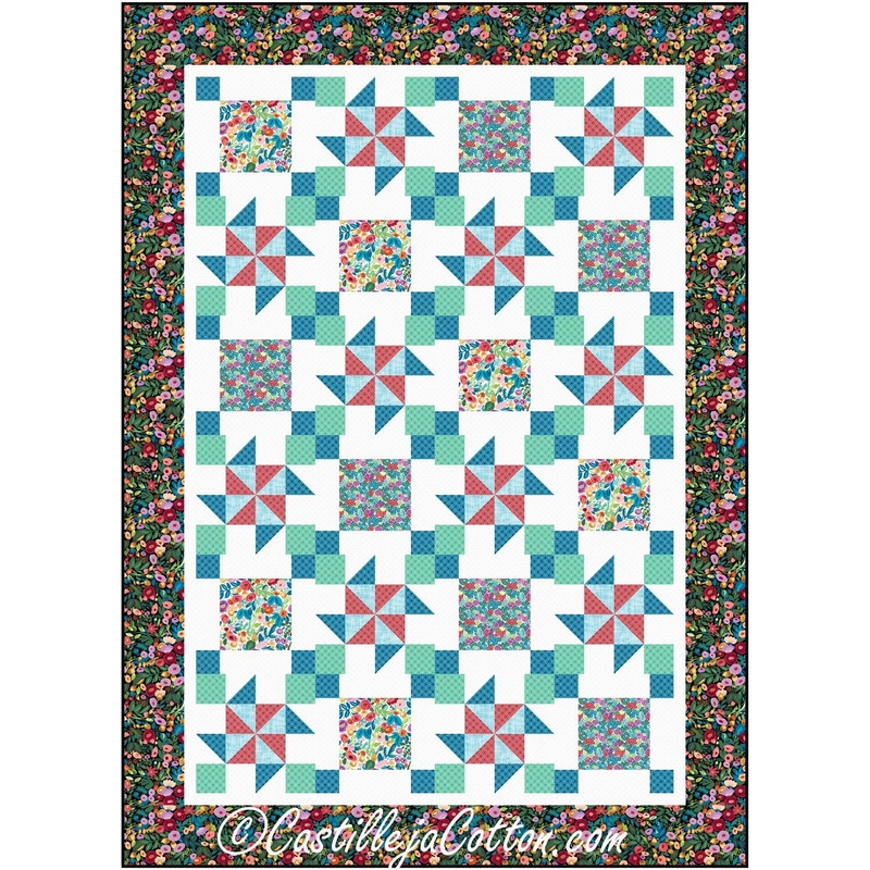 Pinwheel and Four Patches Downloadable Pattern