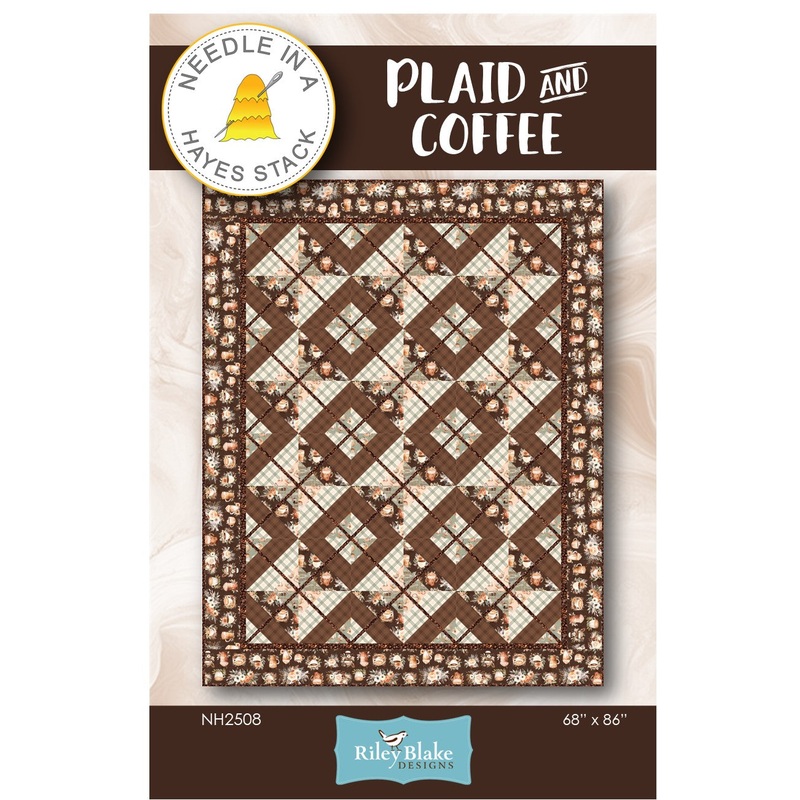 Plaid and coffee Downloadable Pattern