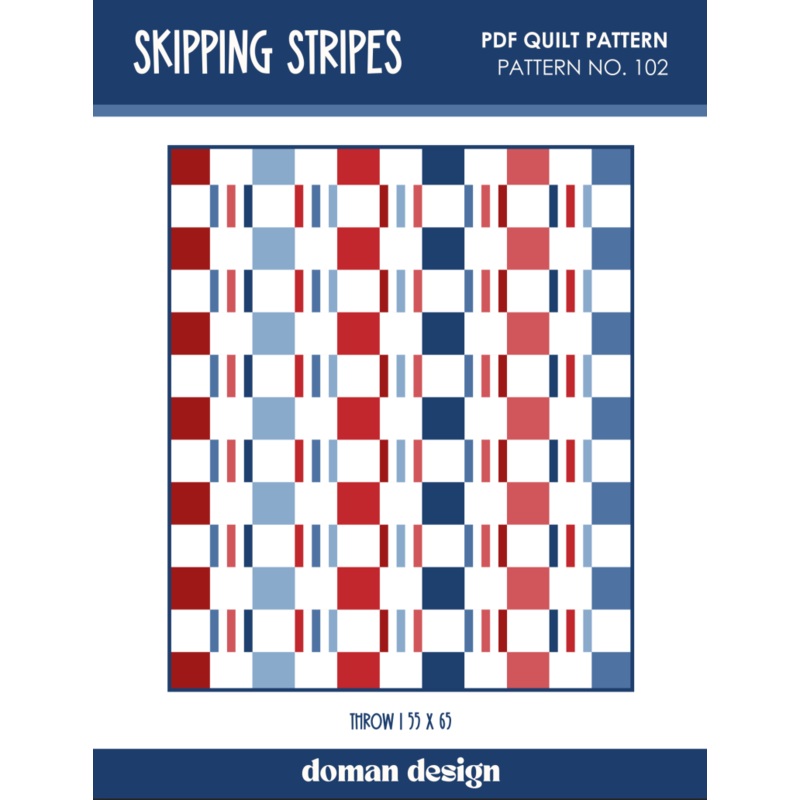 Skipping Stripes Downloadable Pattern