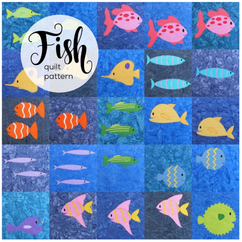 Fish Quilt Downloadable Pattern