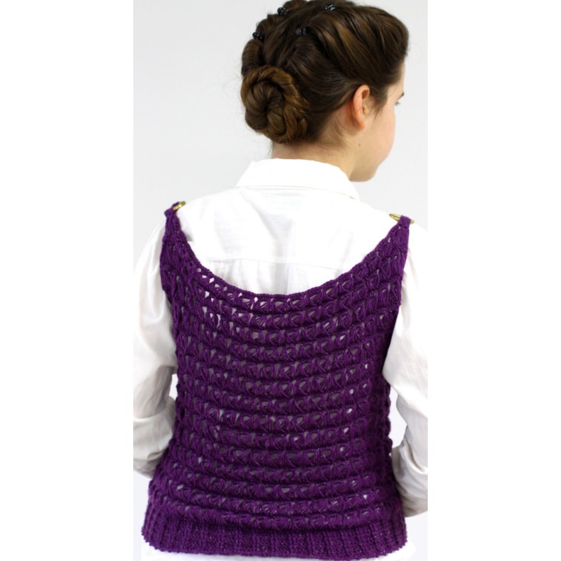 Glimmering Lace Handkerchief Vest Downloadable Pattern