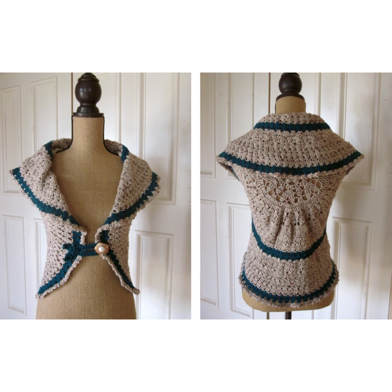Heather on the Hill Circle Vest Version Downloadable Pattern