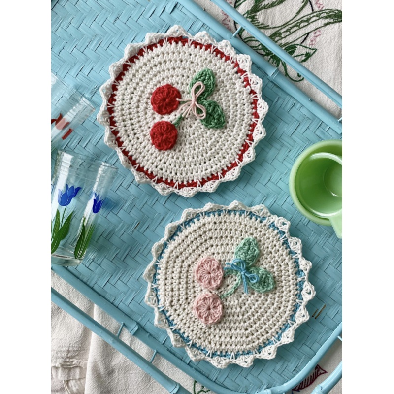 Sweet Cherries Potholder Downloadable Pattern