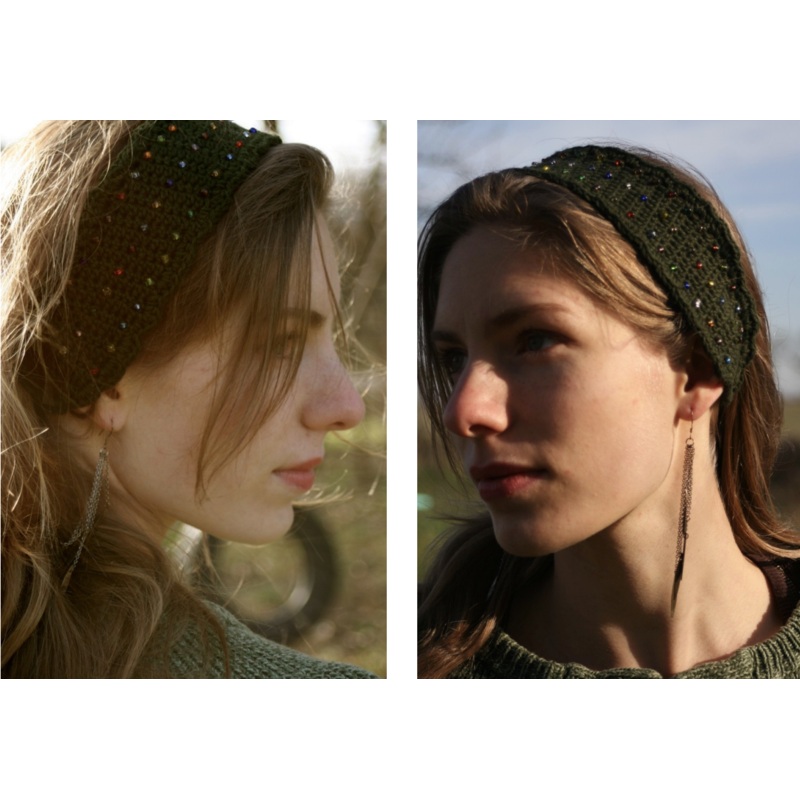 Woodland Paths Beaded Headband Downloadable Pattern