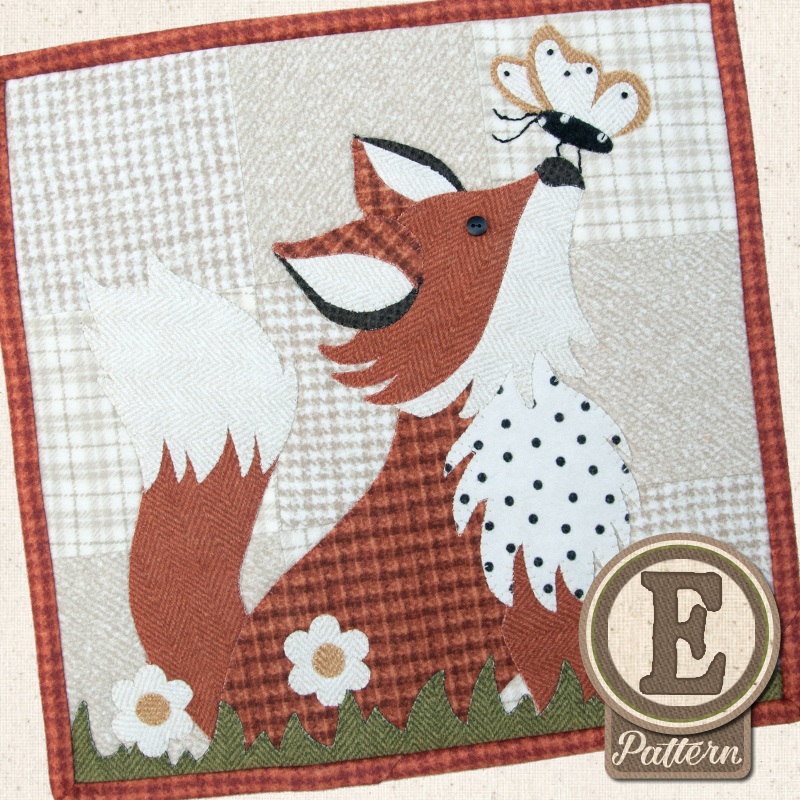 August - Frolicking Fox Quilt Pattern
