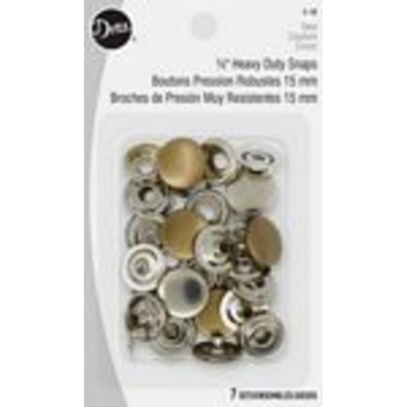 Heavy Duty Snaps Antique Brass