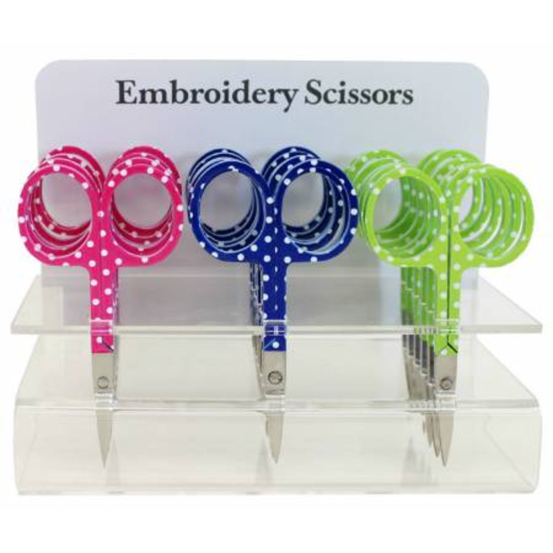 White Dots Embroidery Scissors