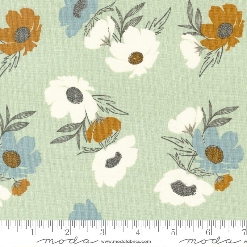 Woodland Wildflowers - Bold Bloom - Pale Mint