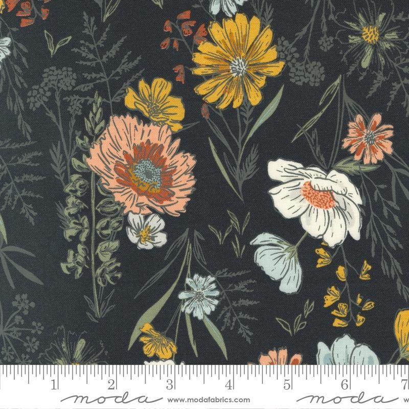 Woodland Wildflowers - Wildflower Wonder - Charcoal