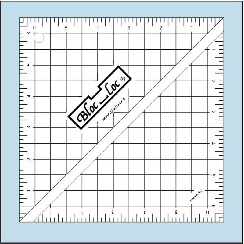 6.5 Half Square Triangle Ruler
