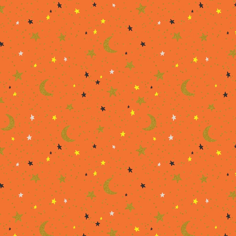 Halloween - October Night - Orange Metallic