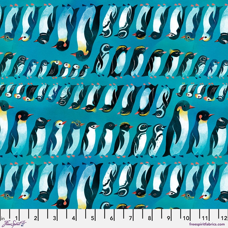Polar Seas - Penguins and Puffins - Aqua