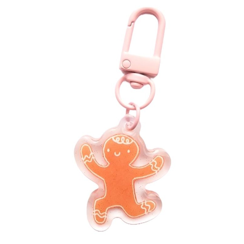 Zipper Glitter Charm Gingerbread