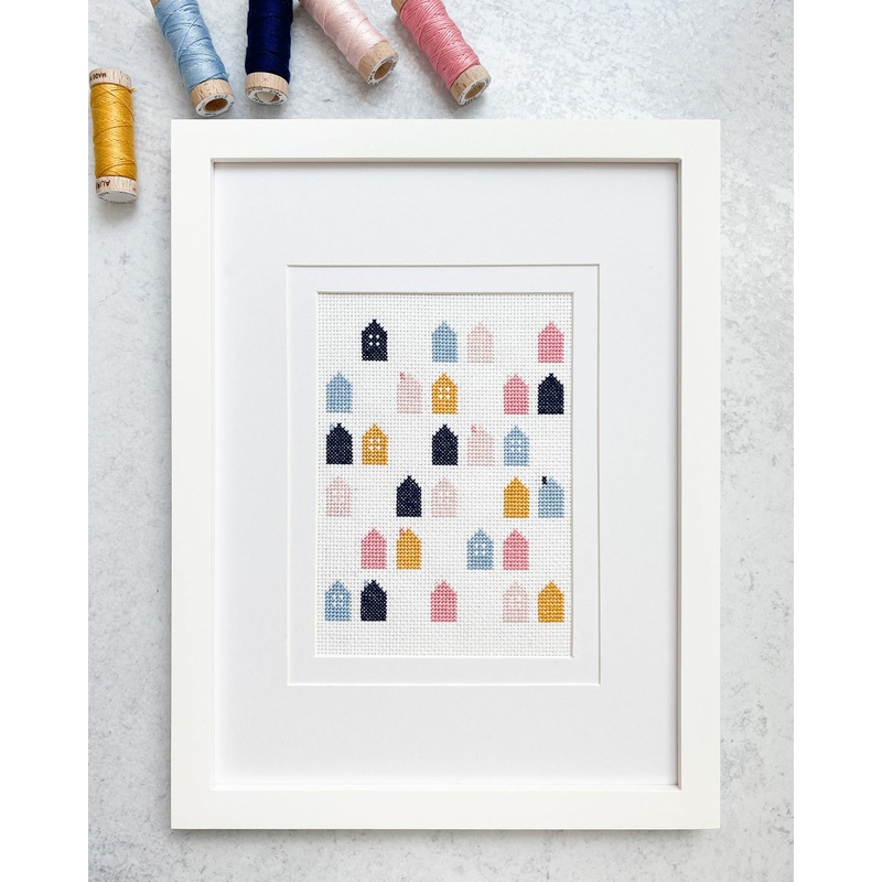 Cozy Village Cross Stitch Pattern