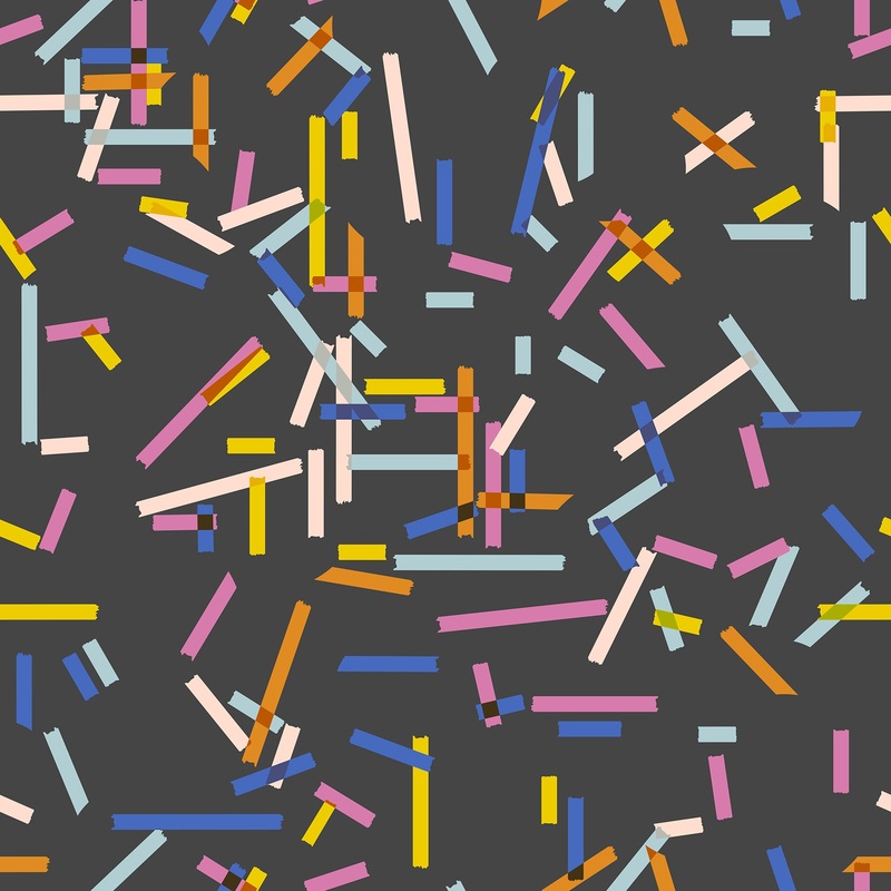 Salutations - Washi Tape - Soft Black