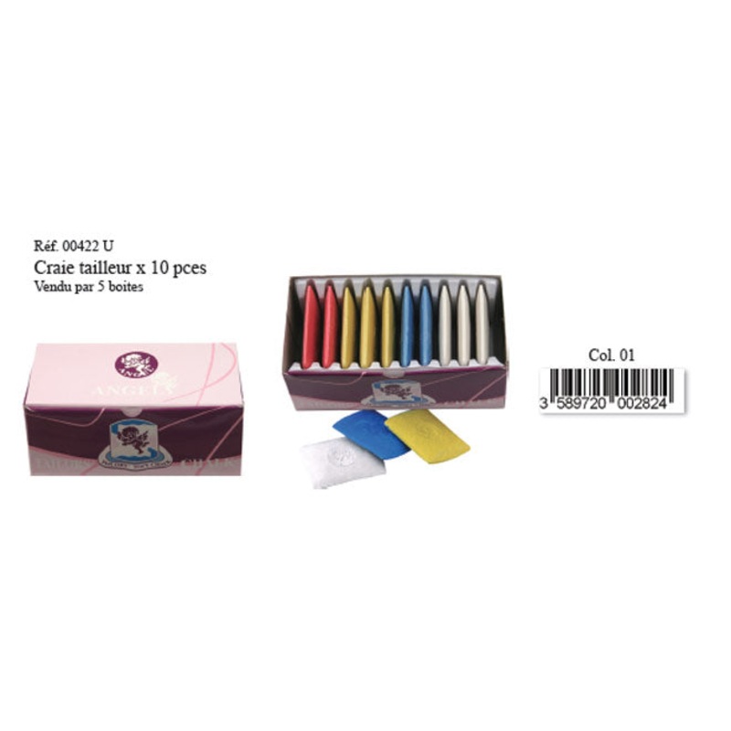 Tailor's Chalk 10 Pack Assorted Colors