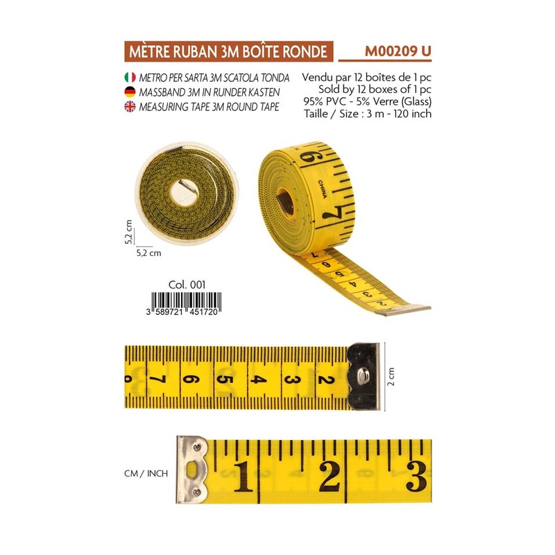 Tape Measure - Inches & CM