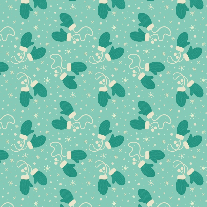 Bright Holiday - Warm Fuzzy Mittens