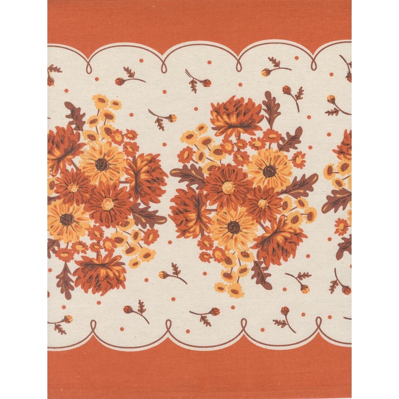 16 Classic Retro Toweling Floral - Mums