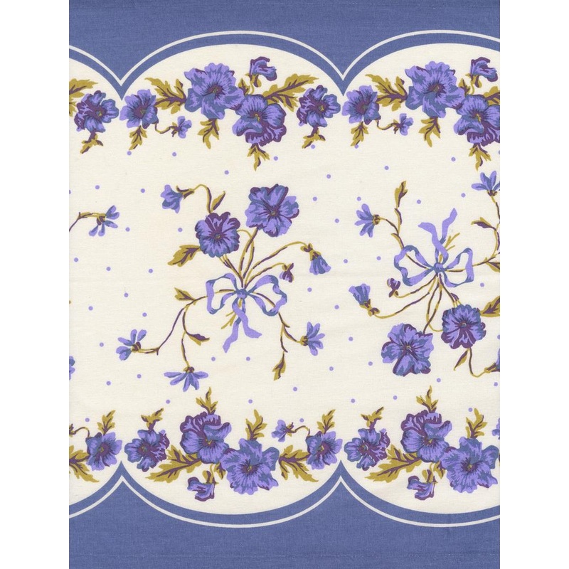 16 Classic Retro Toweling Floral - Pansy