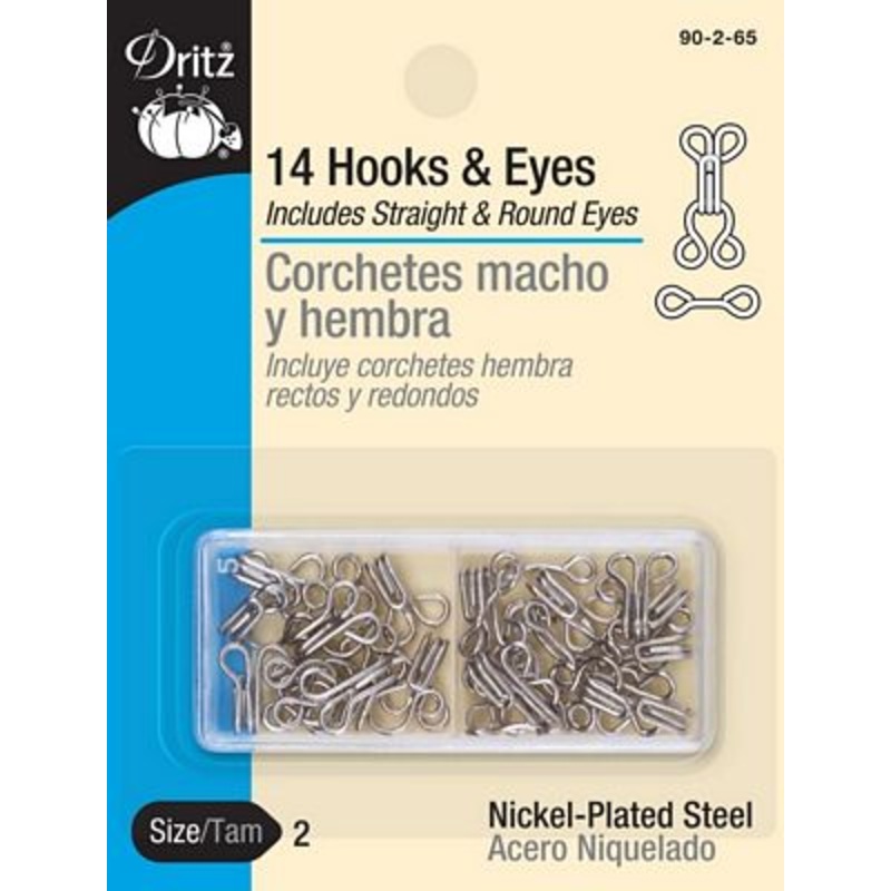 Hooks and Eyes Size 2