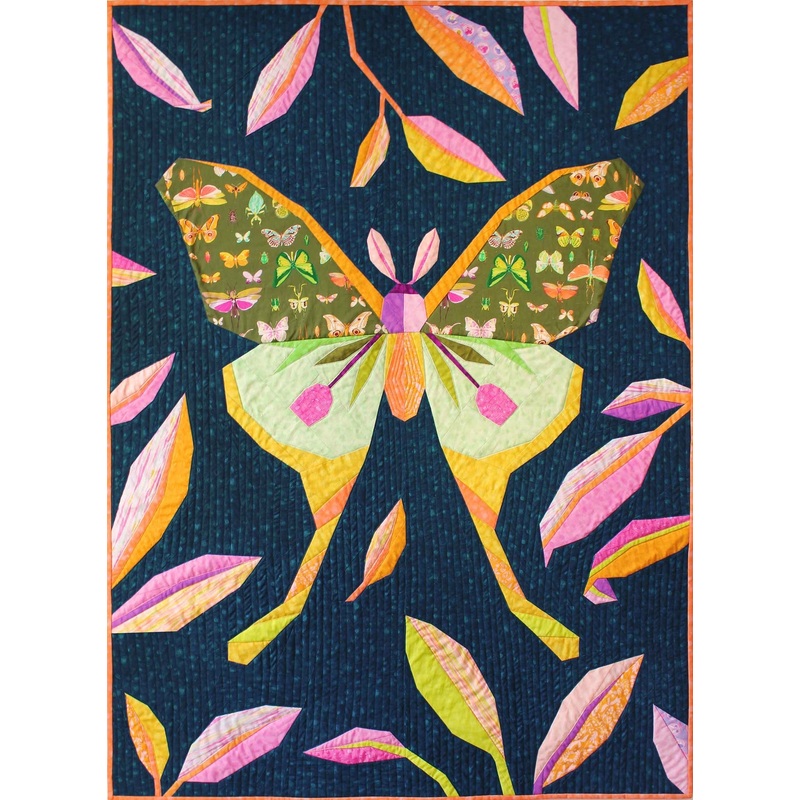 Insectarium - Luna Moth Paper Pieced Quilt Kit