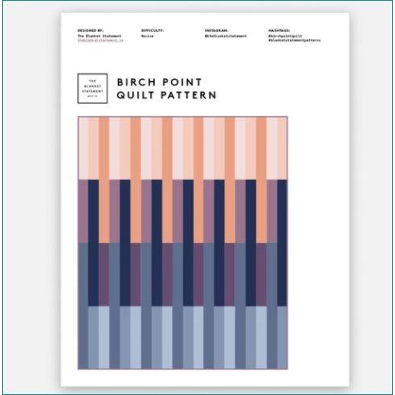 Birch Point Quilt Pattern by The Blanket Statement